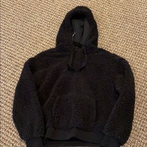 Fuzzy black sweatshirt